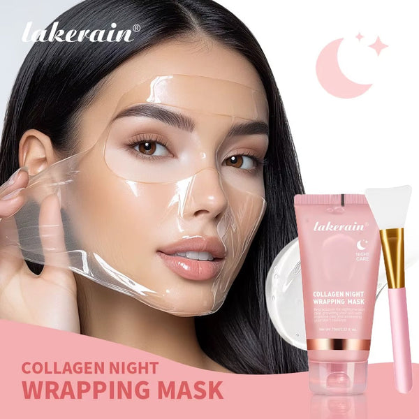 Collagen Wrapping Mask & Brush Set – Korean Glow Facial Treatment