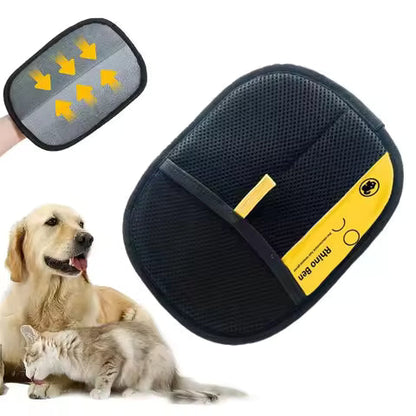 Pet Grooming Glove | Cat & Dog Deshedding Brush & Massage Mitt for All Coat Types